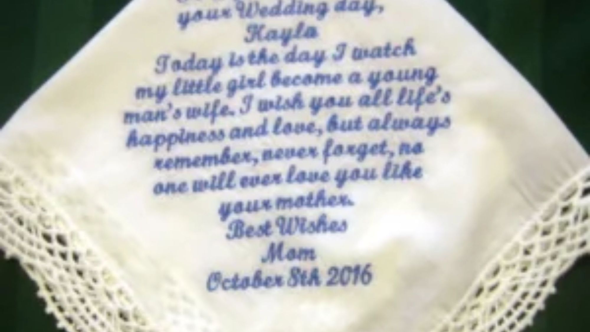 Wedding Handkerchief for Daughter Online: Styles, Personalization, and Ordering Guide